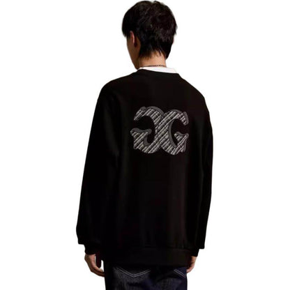 Свитшот Gxg Letter Logo Print Round Neck Long - Boxette Shop