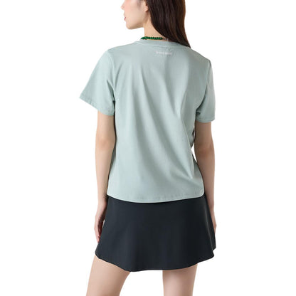 Le coq le coq sportif bosma naqshli dumaloq bo'yinli kalta yengi ayollar futbolkasi