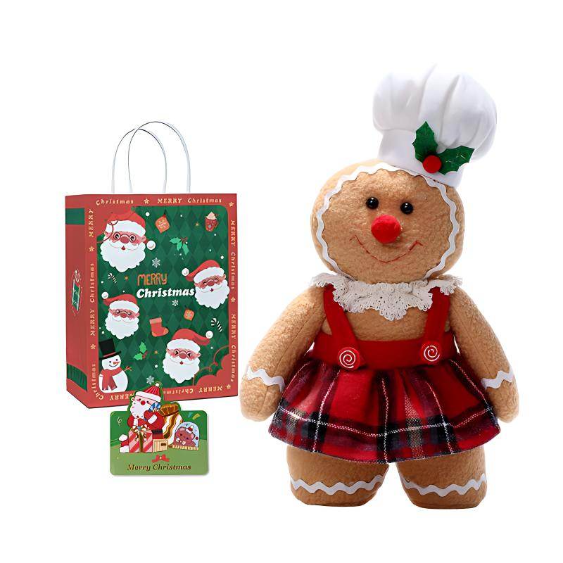 Кукла новогодняя Xzan Gingerbread Wool Gnome - Boxette Shop