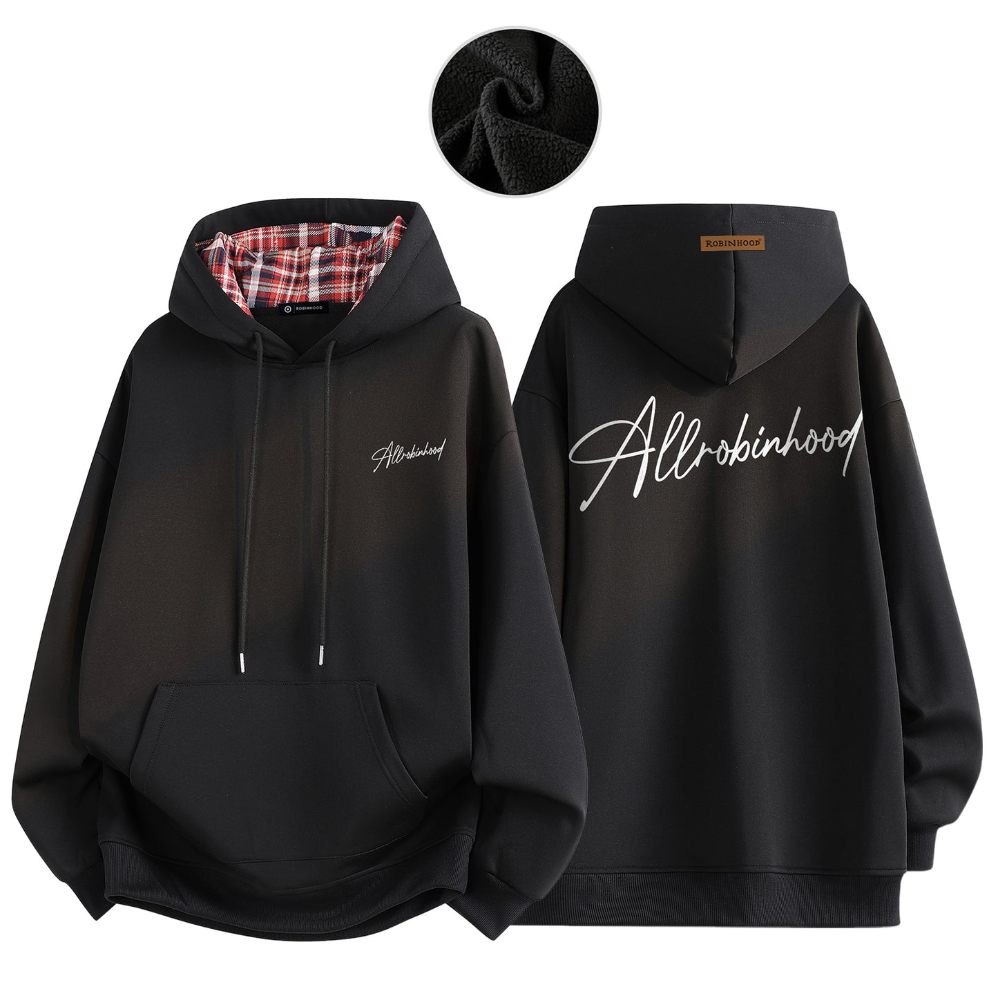 Robinhood erkaklar uchun kapshonli ko'ylak