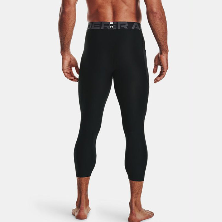 Under armour heatgear training skinny дышащий mid rise 7 брюки фитнес внутренние спортивные брюки мужские черный