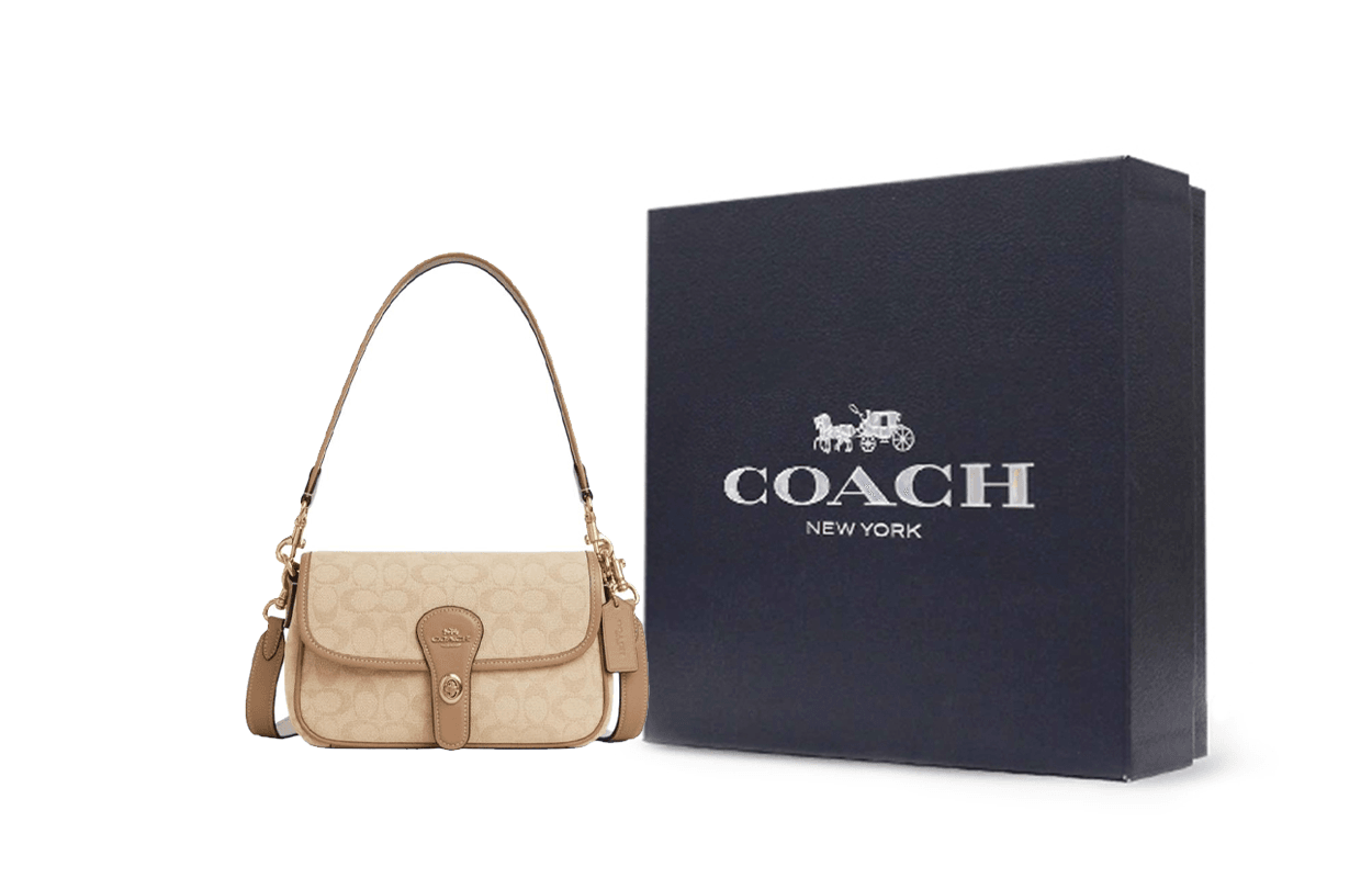 Сумка женская Coach Hadley Old Flower Flap Knob Closure - Boxette Shop
