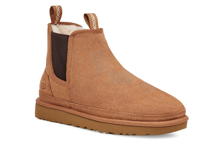 Ugg neumel коровья замша теплый носить классический теплый мягкой короткие сапоги снег мужские каштановый цвет