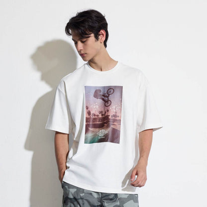 Футболка с коротким рукавом gap heavy loose printed round neck short sleeve t-shirt для мужчин и женщин - Boxette Shop