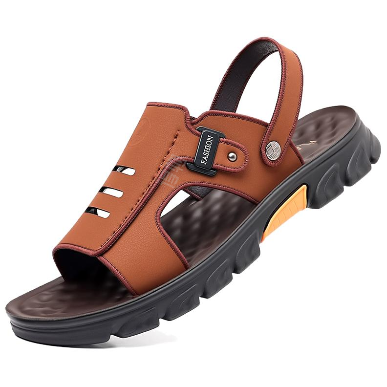 Erkaklar uchun Playboy cowhide casual yuz trend plyaj sandallari