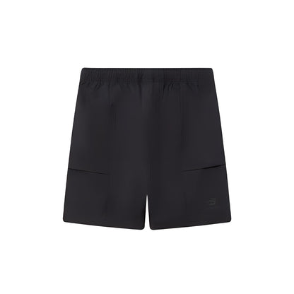 New Balance erkaklar uchun qora tekis to'rli shortilar