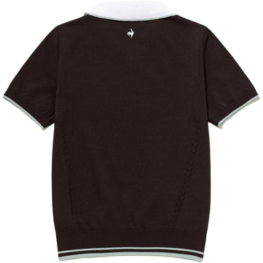 Le coq le coq sportif chiziqli logotipi qisqa yengli trikotaj ayollar