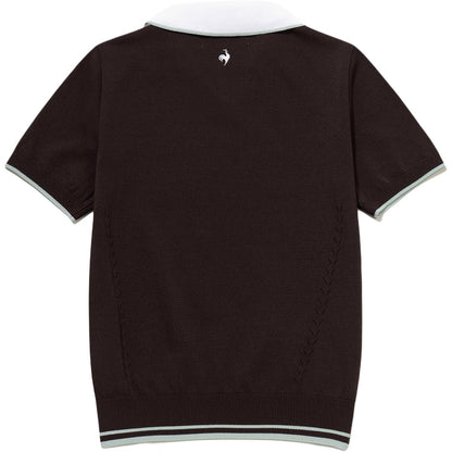 Le coq le coq sportif chiziqli logotipi qisqa yengli trikotaj ayollar