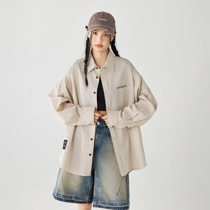 Golfcross yapon kolleji uslubidagi shaharbo'yi chiziqli bir ko'krakli tasodifiy lapel uzun yengli ko'ylak ko'ylagi juftlik modellari