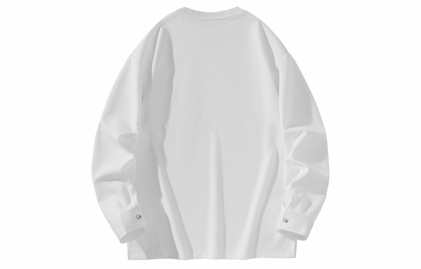 Paddy Julia Amerika tide brendi harflari bir xil rangdagi brend logotipi bo'sh tasodifiy uzun yengli kozok bir xil paragraf bilan erkaklar va ayollar