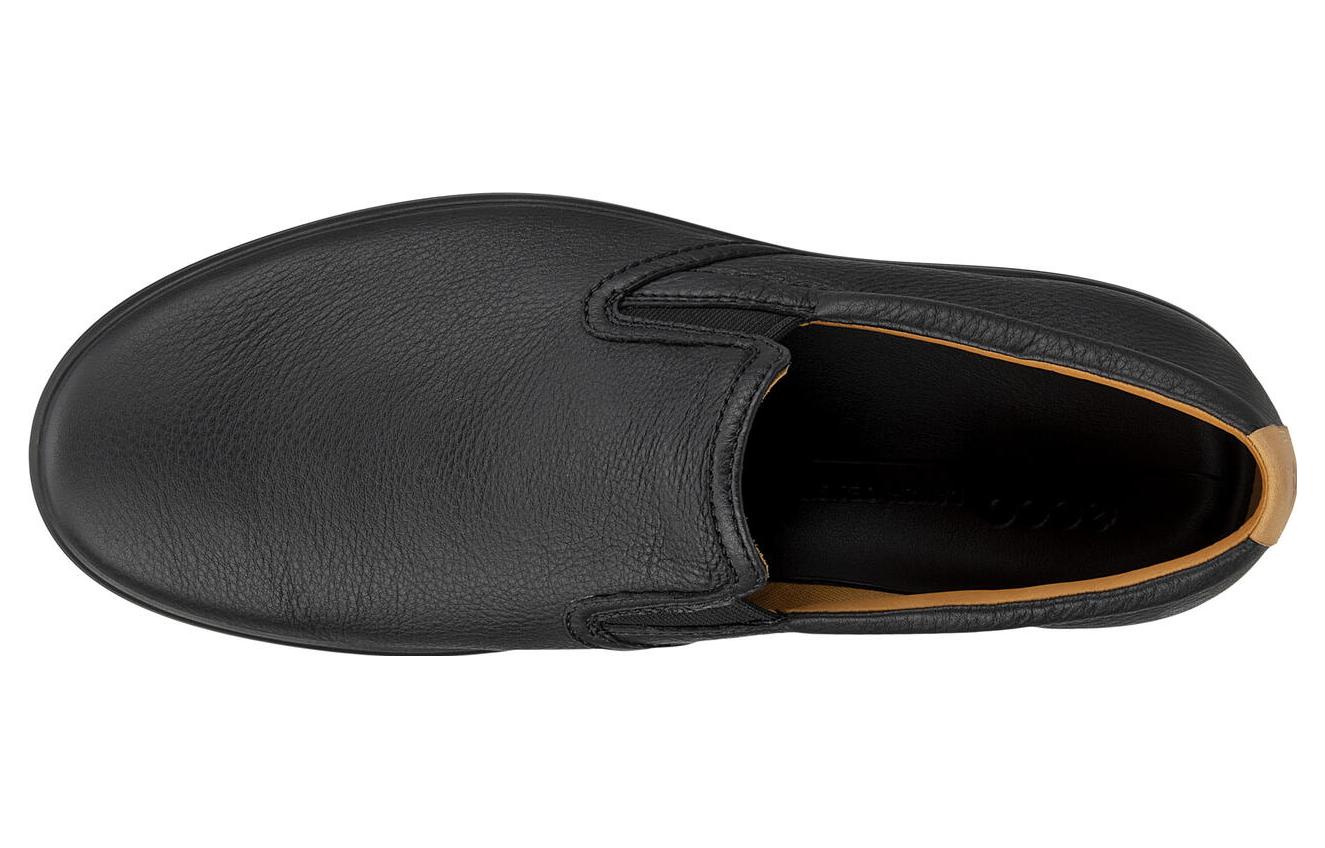 Ecco Ayumu Soft 7 Leather Erkaklar uchun qulay kundalik poyabzal qora