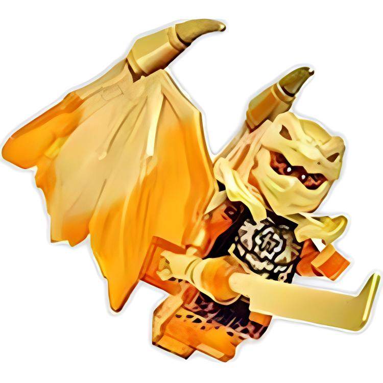 Фигурка LEGO Bubble Ninja Series Golden Dragon Kou (с журналом Bubble Ninja Episode 71) - Boxette Shop