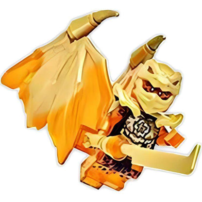 Фигурка LEGO Bubble Ninja Series Golden Dragon Kou (с журналом Bubble Ninja Episode 71) - Boxette Shop