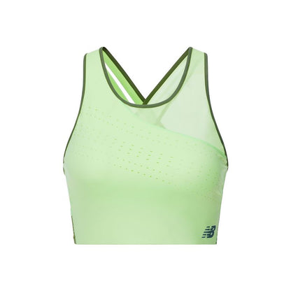 Yangi balansli qattiq nafas oladigan fitnes atletik tank top ayollar floresan yashil