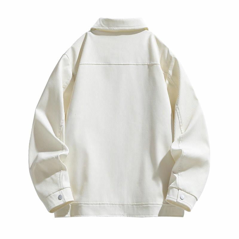 Playboy mikro teksturali metall dekorativ lapel erkaklar ko'ylagi