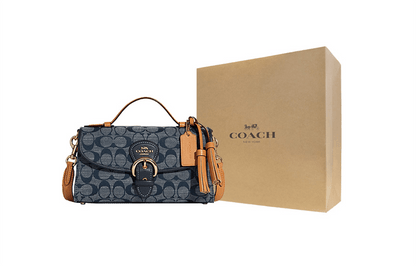 Сумка женская Coach Kleo 24 Old Flower Print Saddle - Boxette Shop