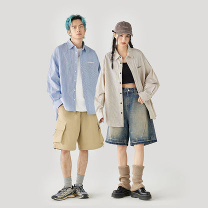 Golfcross yapon kolleji uslubidagi shaharbo'yi chiziqli bir ko'krakli tasodifiy lapel uzun yengli ko'ylak ko'ylagi juftlik modellari