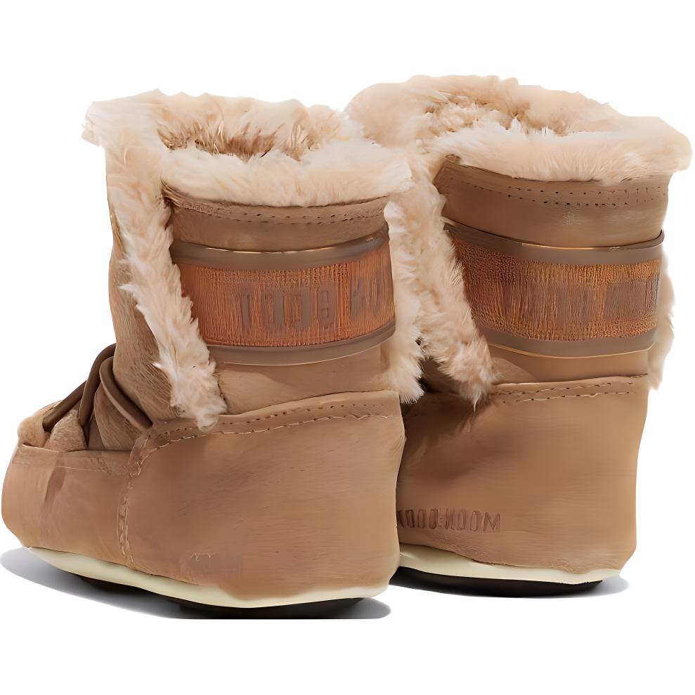 Moon boot fashion soft warm low top toddler shoes brown infant & toddler