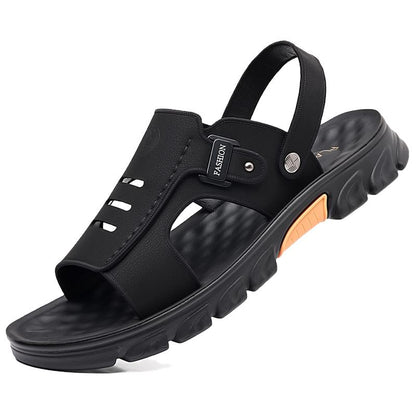 Erkaklar uchun Playboy cowhide casual yuz trend plyaj sandallari