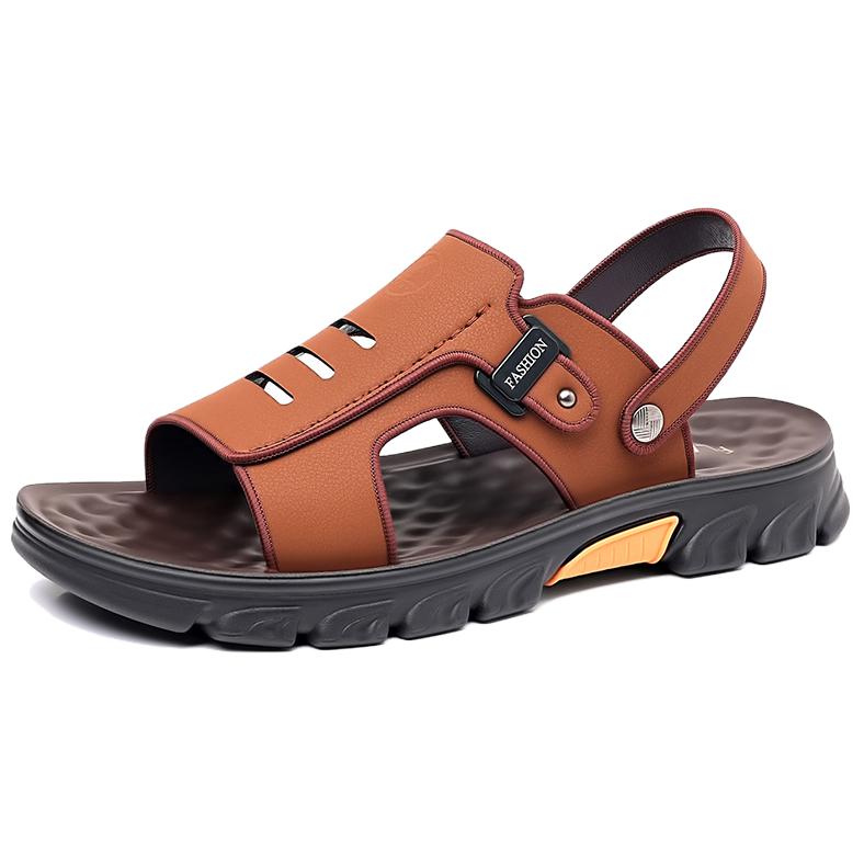 Erkaklar uchun Playboy cowhide casual yuz trend plyaj sandallari