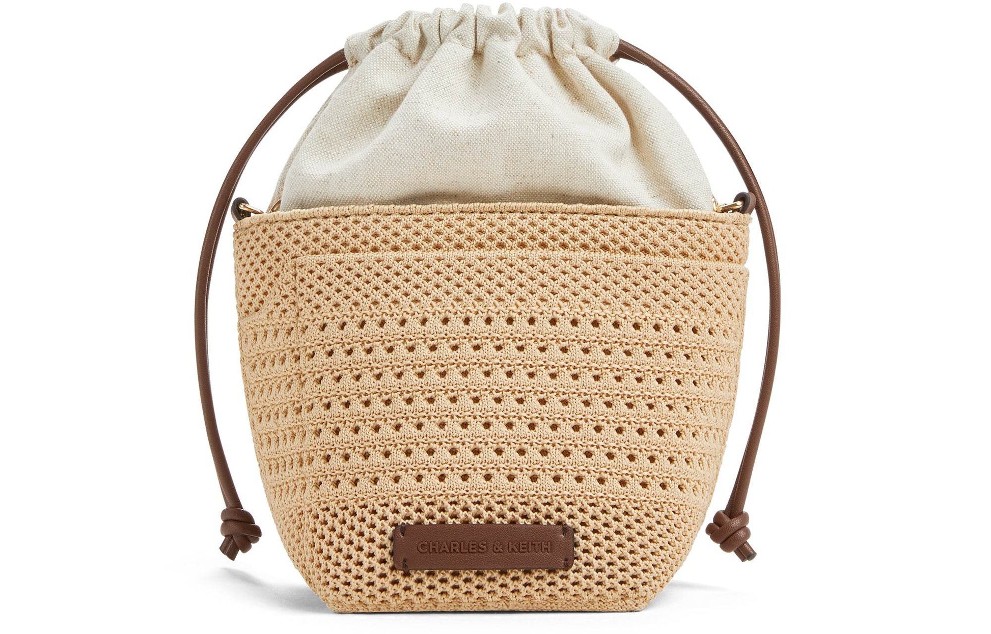 Сумка женская Charles&Keith Dopamine Weave Series Skeleton - Boxette Shop