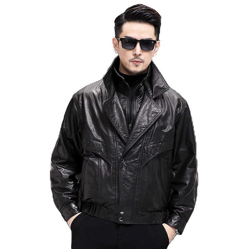 Erkaklar uchun Kaiser Biker moyli mumli kurtka