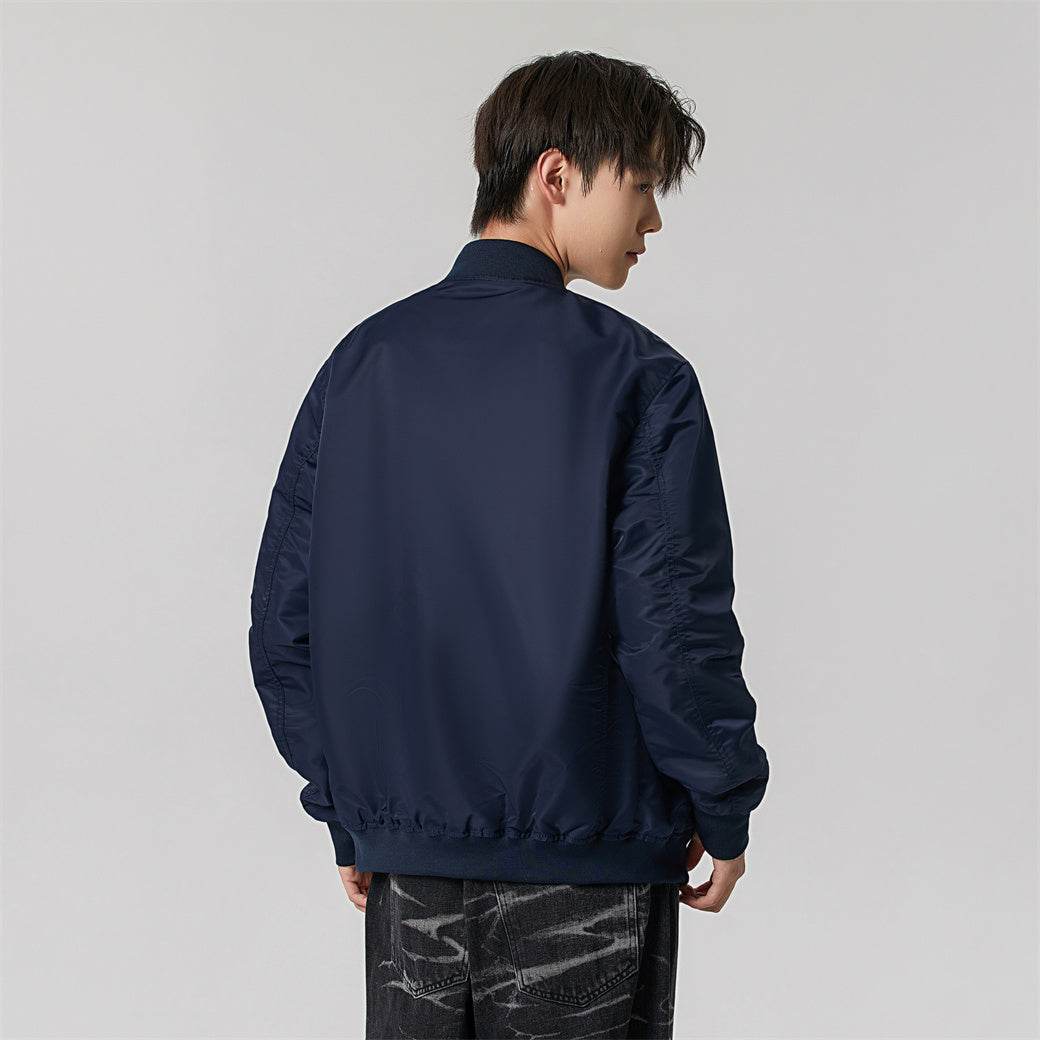 Антиофис гонконг стиль куртка с свободными широкими ногами джинсы повседневная работа поездка костюм городской новый молодежный простой и удобный с хорошим набором одежды осень и зима мужские модели - Boxette Shop