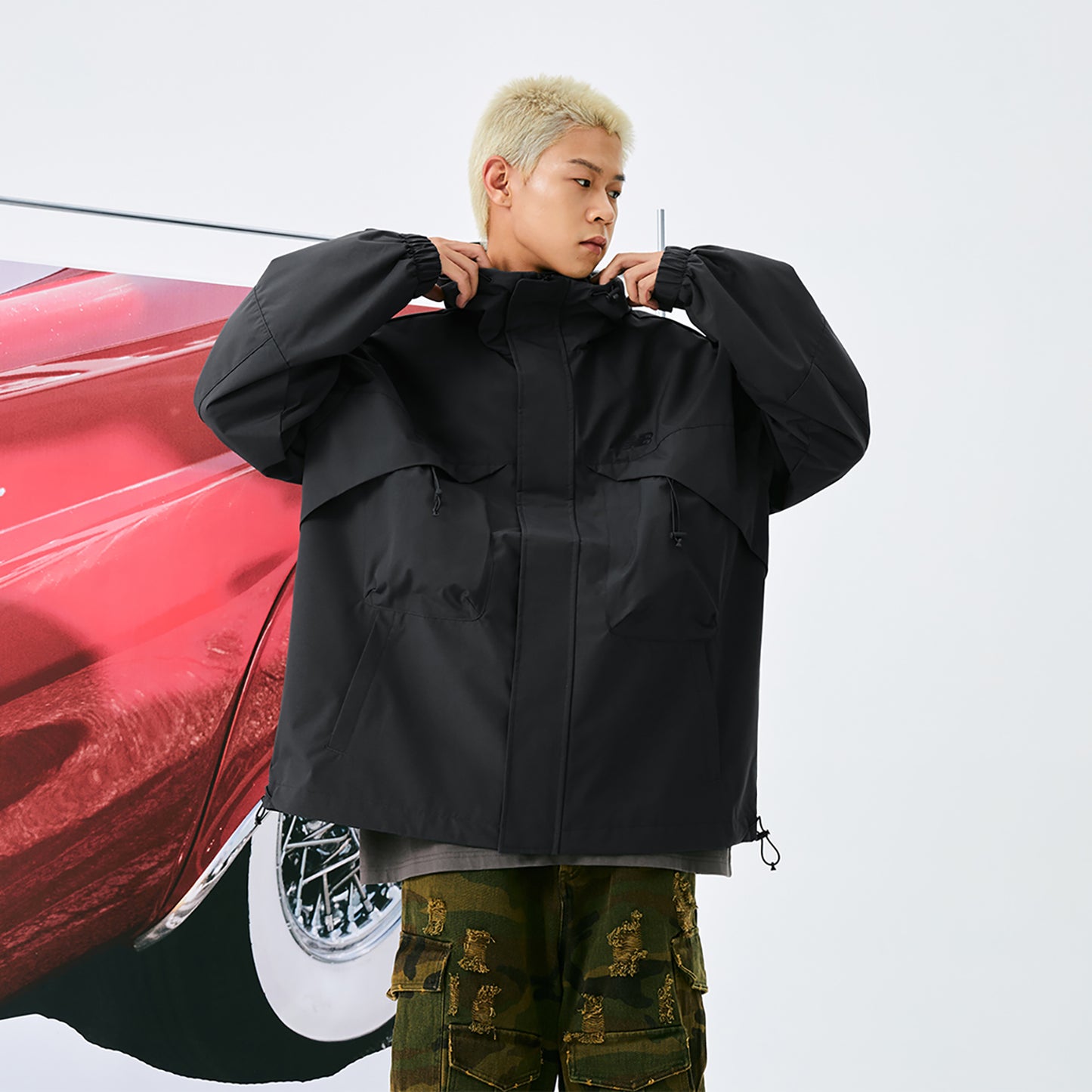 New Balance Fitness Training Erkaklar va ayollar uchun qulay nafas oladigan kundalik kurtka, antrasit qora