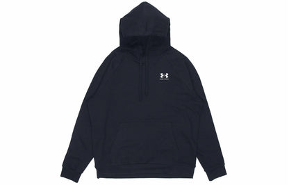 Under armour andromeda rival solid hooded hooded pullover thin fleece training sweatshirt men's black