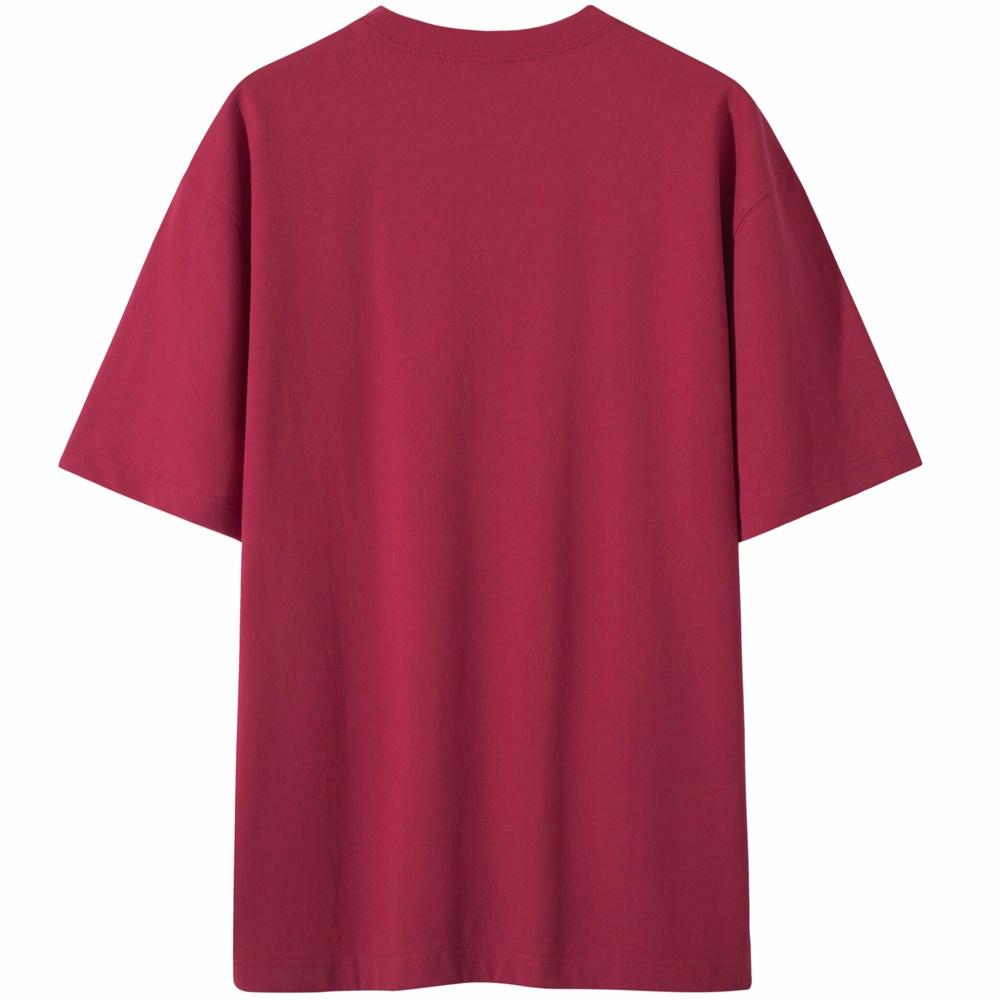 Lilbetter harfi logotipi bosma paxta amerikalik kundalik toza kiyimli dumaloq bo'yinli yarim yengli bo'shashgan juftlik qisqa yengli futbolka modelli erkaklar va ayollar