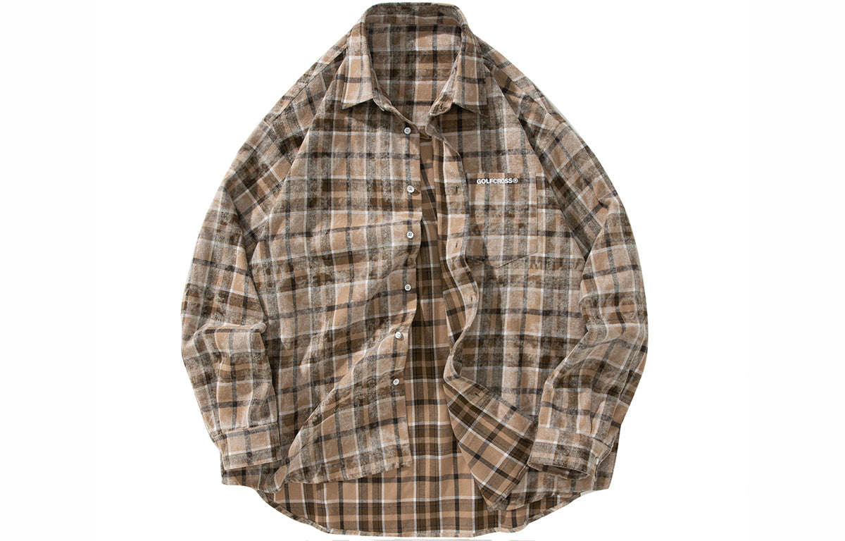 Golfkross Amerika retro to'qnashuvi tasodifiy yubka uzun yengli ko'ylak ko'ylagi juftlik modellari