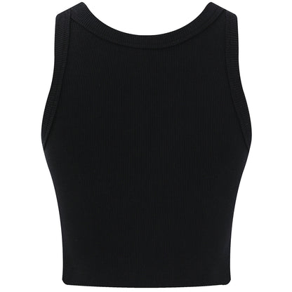 Golfkross asosiy qismi bir tekis tashqi kiyim yengsiz kamzulga qisqa qism shirin salqin shamol achchiq qiz ip ichida yuqori jilet ayol