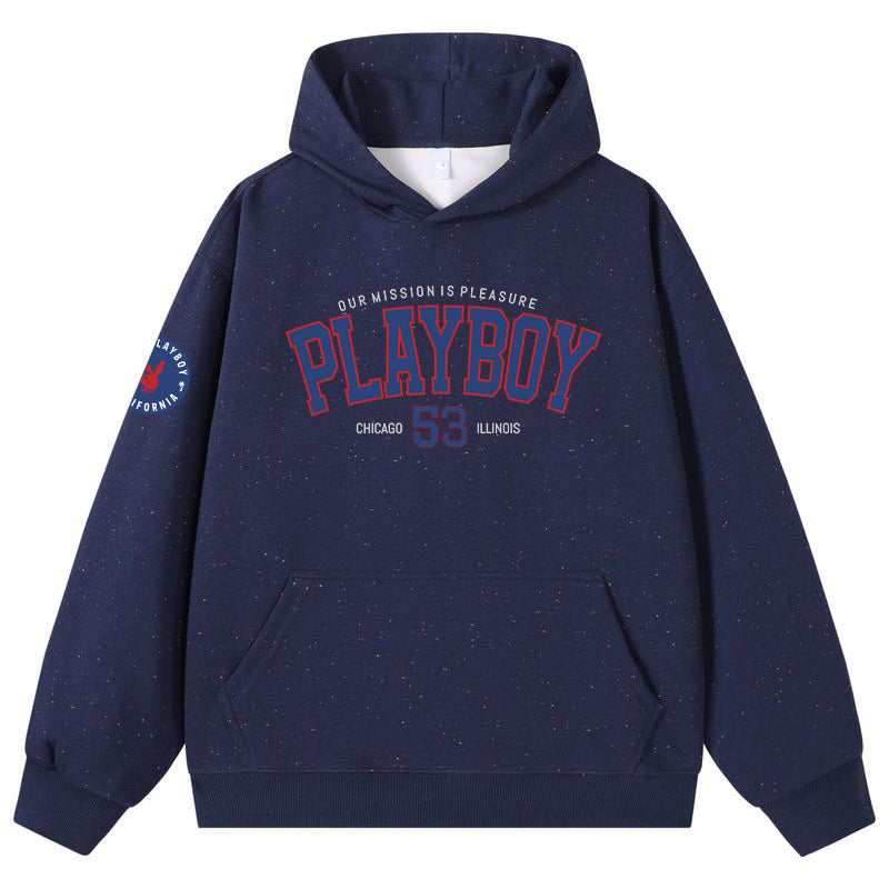 Playboy bosilgan harflar moda bo'sh hoodie erkaklar va ayollar modellari