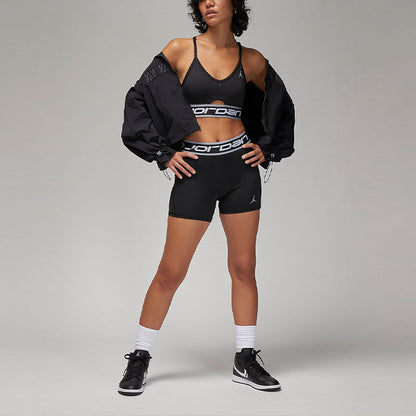 Iordaniya indy harf logotipi bosilgan past quvvatli qo'llab-quvvatlaydi tez quruq yostiqli sport ichki kiyim qora