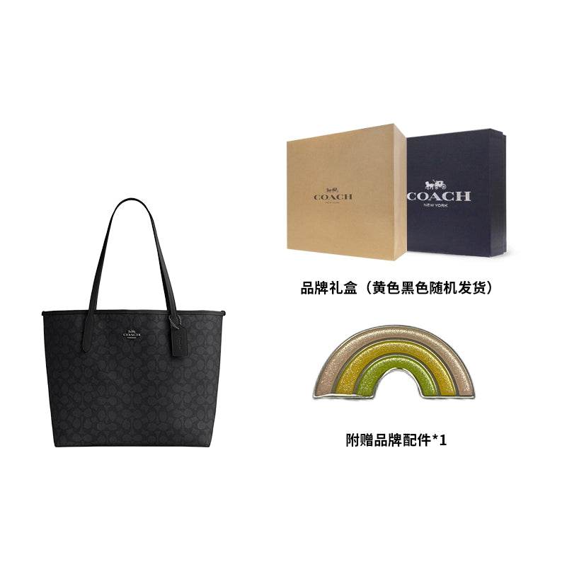 Сумка женская Coach City 33 Logo Label Magnetic Buckle - Boxette Shop