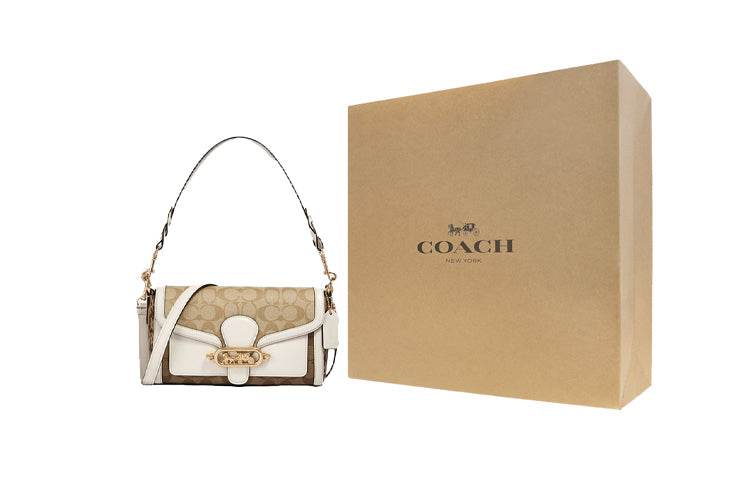 Сумка женская Coach Jade 26 Patchwork Canvas Leather - Boxette Shop