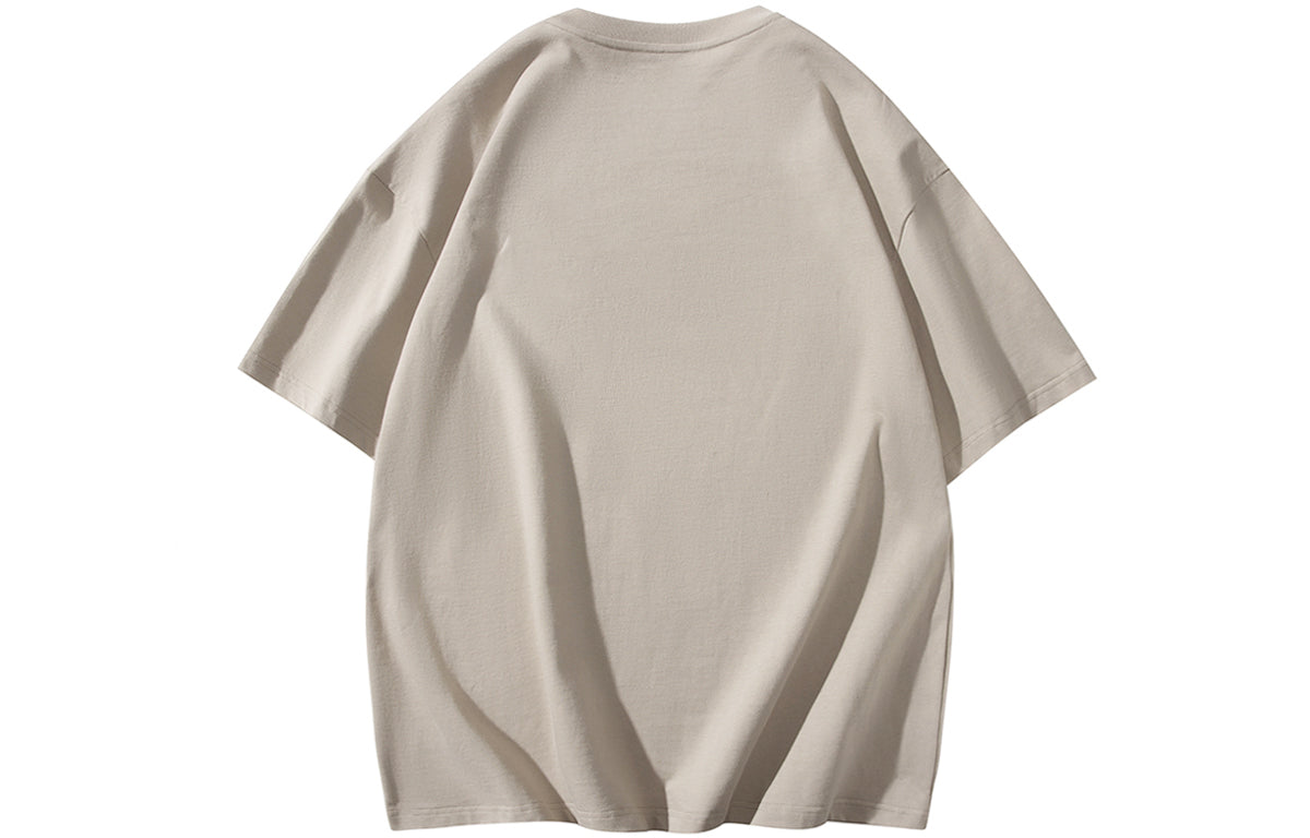 Golfkross harflari shimgichli bosilgan naqshinkor kashtado'zlik tasodifiy yumaloq bo'yinli yelkali qisqa yengli futbolkalar naqshli erkaklar va ayollar