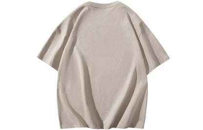 Golfkross harflari shimgichli bosilgan naqshinkor kashtado'zlik tasodifiy yumaloq bo'yinli yelkali qisqa yengli futbolkalar naqshli erkaklar va ayollar