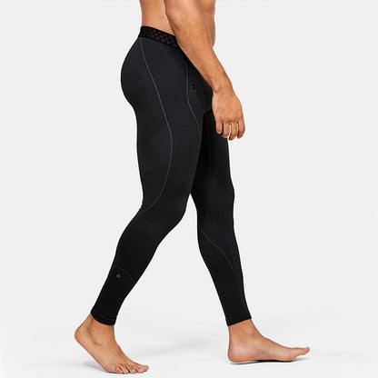 Under armour andromeda rush бесшовные спортивные леггинсы для фитнеса тренировки спортивные брюки мужские черный