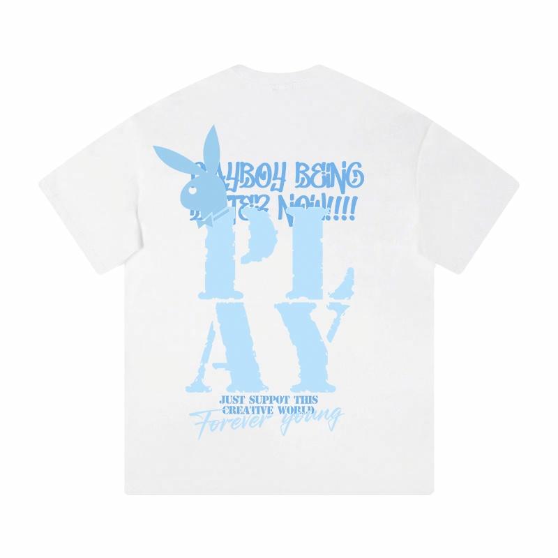 Футболка с коротким рукавом playboy fashion trend для мужчин и женщин