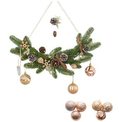 Венок настенный Aying Pinecone Rattan - Boxette Shop