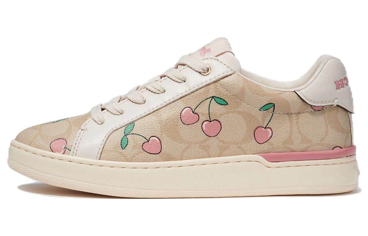 Кроссовки женские Coach Heart Cherry Print Low Top - Boxette Shop