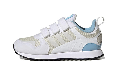 Adidas originals zx 700 hd износостойкие низкопрофильные легкоатлетические повседневные ботинки белый бежевый синий средний маленькие дети