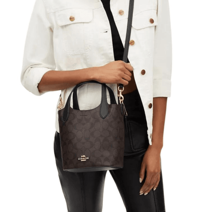 Сумка женская Coach Hanna 18 Brand Logo Magnetic Snap - Boxette Shop