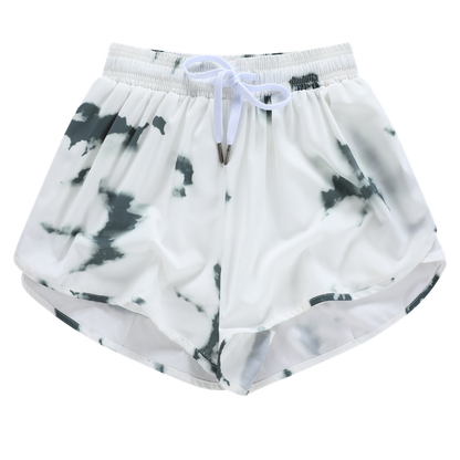 Ayollar uchun JUTEY sigir naqshli sport shortlari