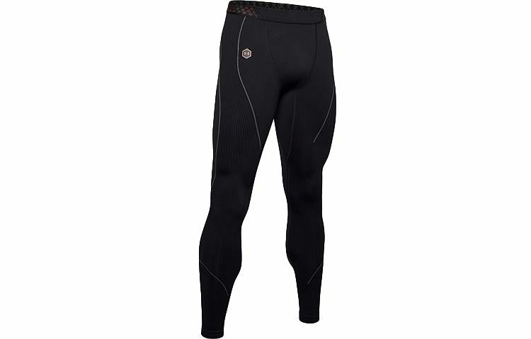 Under armour andromeda rush бесшовные спортивные леггинсы для фитнеса тренировки спортивные брюки мужские черный