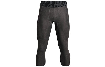 Ua heatgear® armour athletic training tight breathable pants men's carbon grey