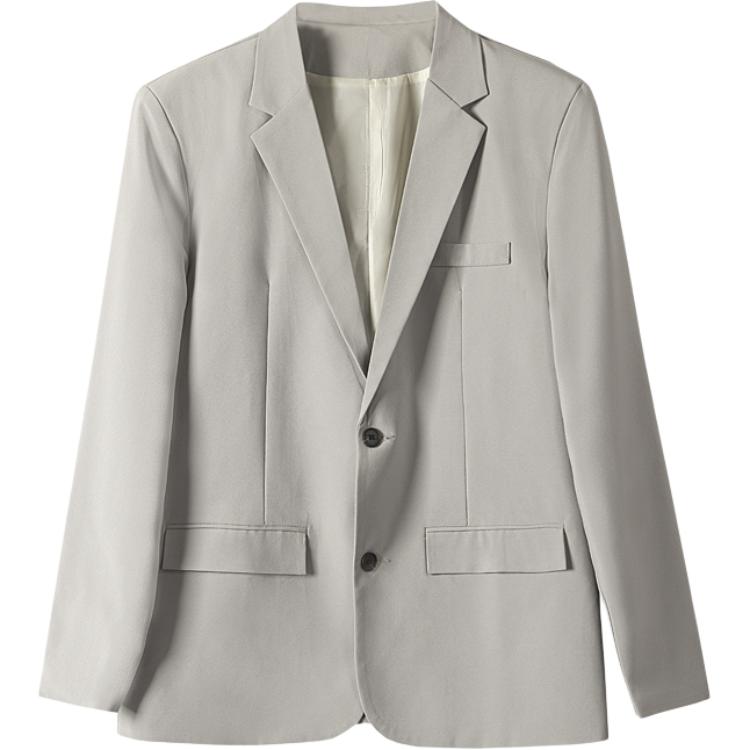 Ofisga qarshi engil hashamatli moda tasodifiy chiroyli bo'sh Gonkong uslubidagi gangster chiroyli ko'ylagi universal koreys versiyasi trendi uzun yengli kostyum erkaklar modellari