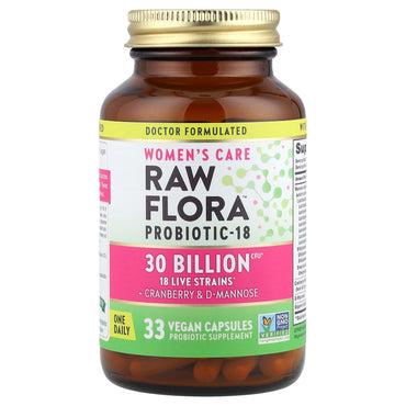БАД Nature's Truth Women's Care, пробиотик-18 Raw Flora, 33 капсулы
