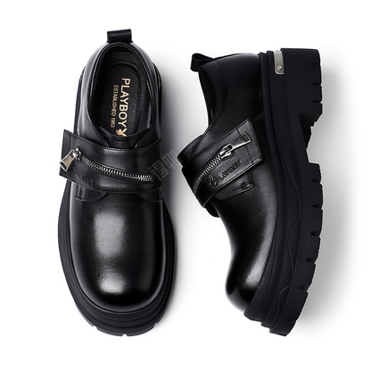 Playboy retro trend biznes qalin pastki kundalik poyabzal erkaklar qora